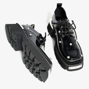 Women Loafers Crystal Platform Chunky Mary Janes Shoes 2025 Casual Sport Sandals Luxury Trend Sneakers Lace Up Woman